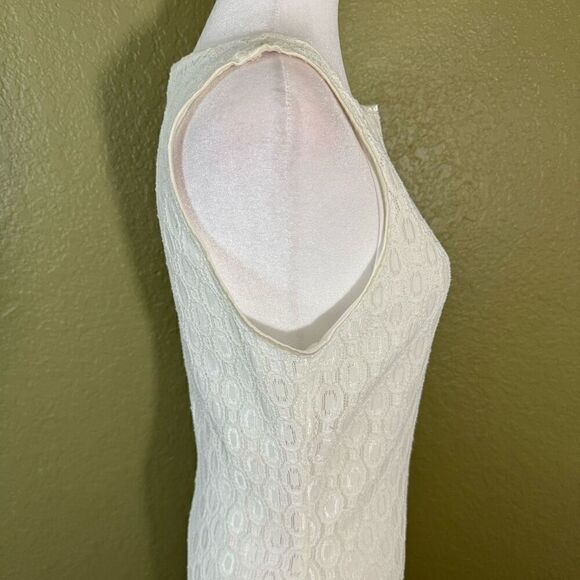 Vintage Rampage Womens L Embroidered Lace Sleeveless Fitted Maxi Dress White 90s - Picture 4 of 7